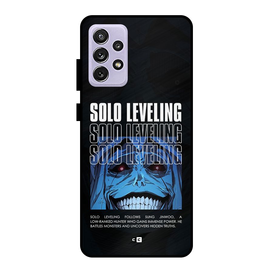 Solo Leveling Typo Metal Back Case for Galaxy A72