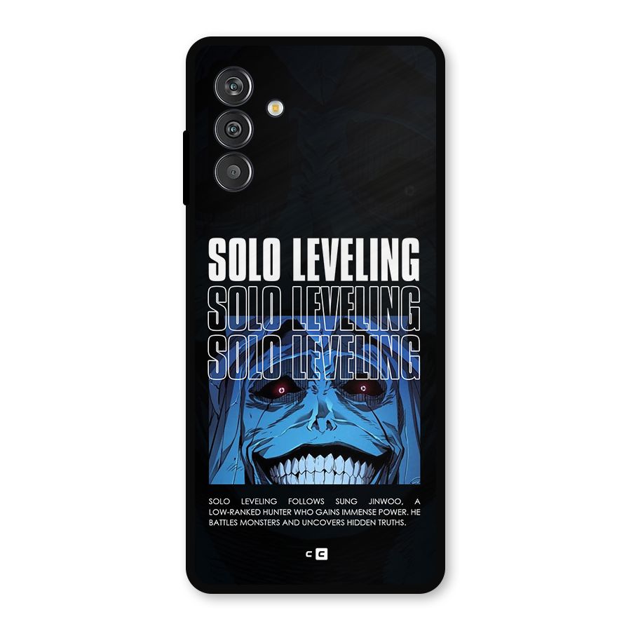 Solo Leveling Typo Metal Back Case for Galaxy F13