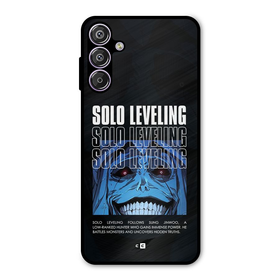 Solo Leveling Typo Metal Back Case for Galaxy F15