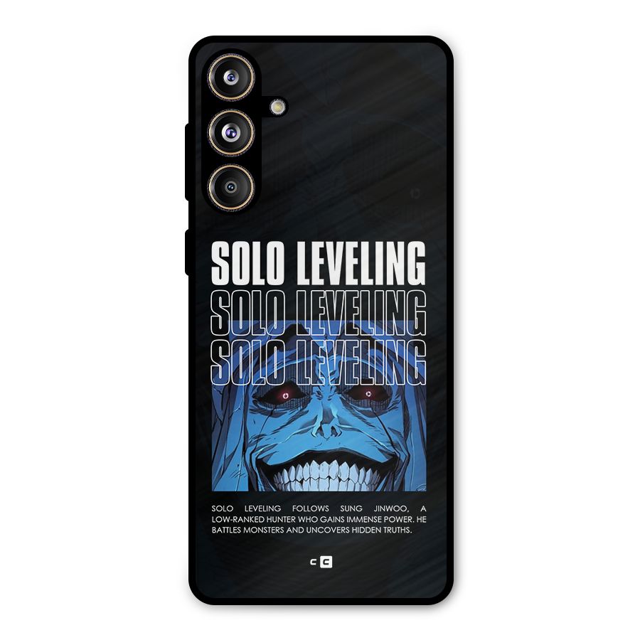 Solo Leveling Typo Metal Back Case for Galaxy F55