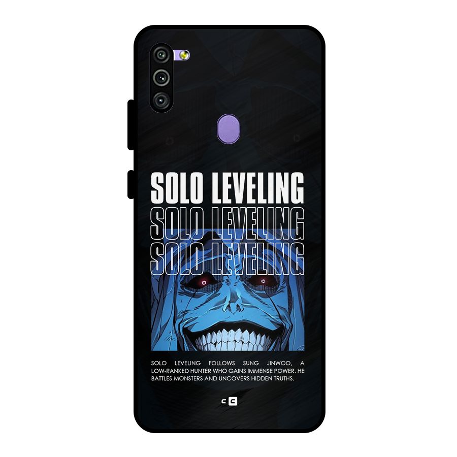 Solo Leveling Typo Metal Back Case for Galaxy M11