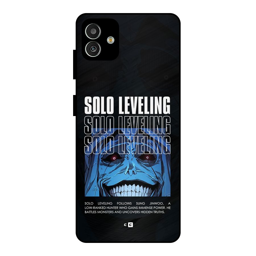 Solo Leveling Typo Metal Back Case for Galaxy M13 5G