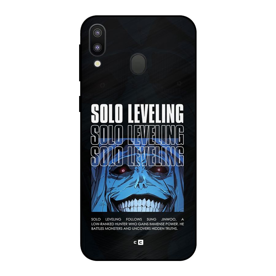 Solo Leveling Typo Metal Back Case for Galaxy M20