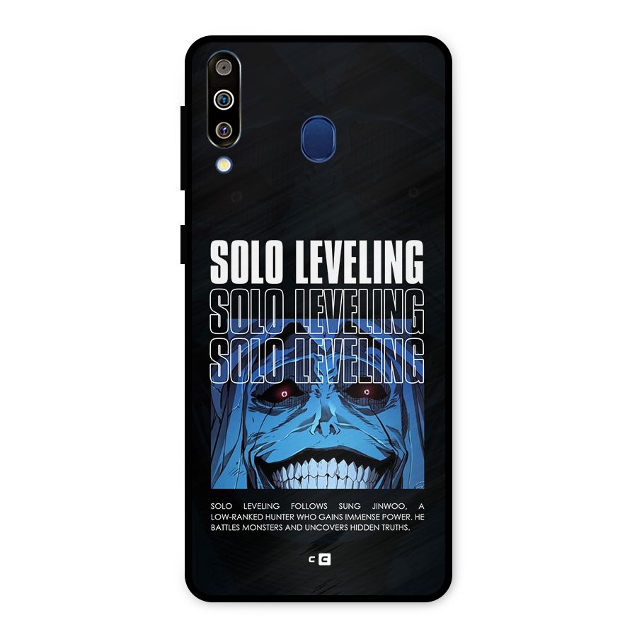 Solo Leveling Typo Metal Back Case for Galaxy M30