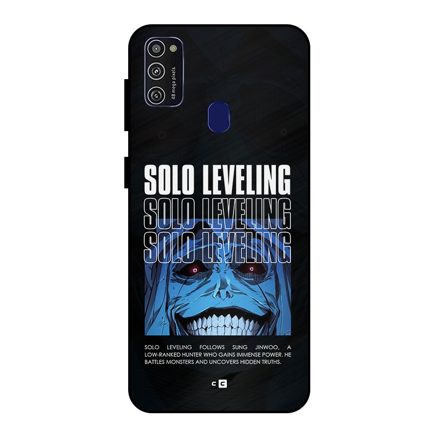 Solo Leveling Typo Metal Back Case for Galaxy M30s