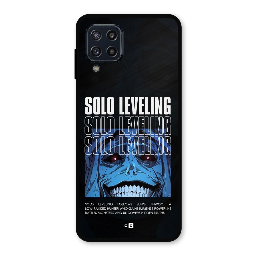 Solo Leveling Typo Metal Back Case for Galaxy M32