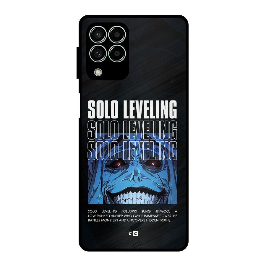 Solo Leveling Typo Metal Back Case for Galaxy M33