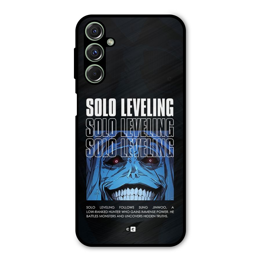 Solo Leveling Typo Metal Back Case for Galaxy M34