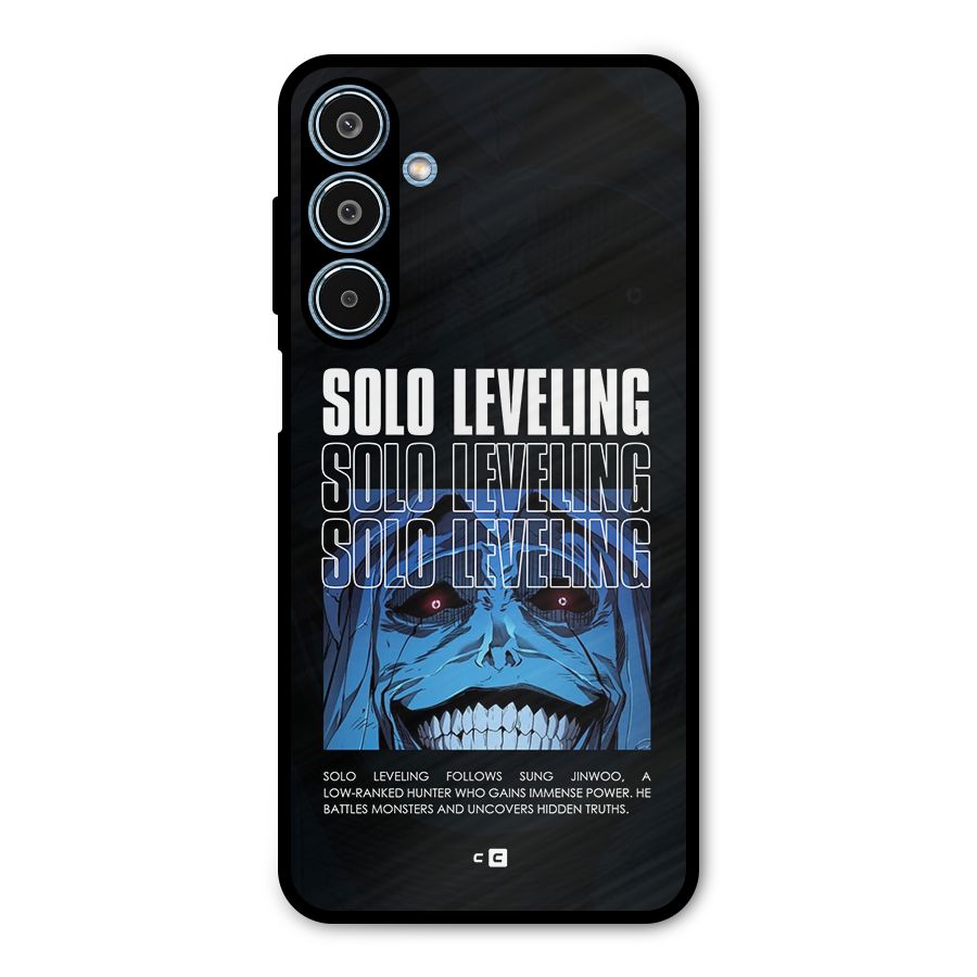 Solo Leveling Typo Metal Back Case for Galaxy M35