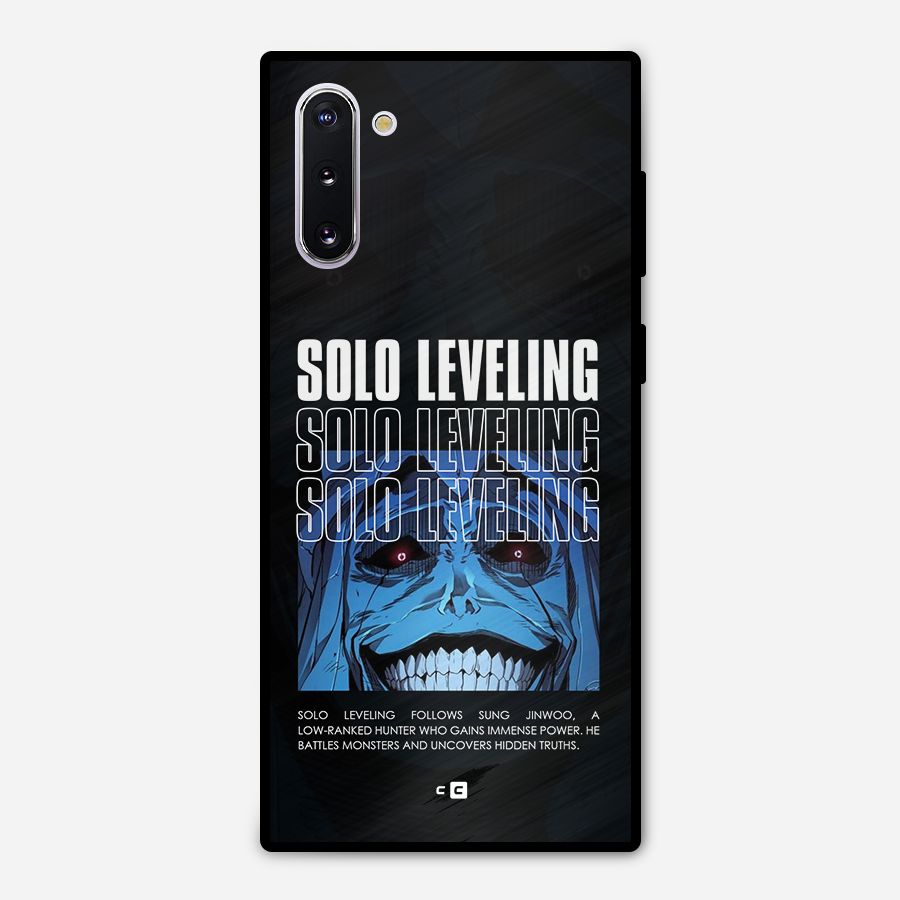 Solo Leveling Typo Metal Back Case for Galaxy Note 10