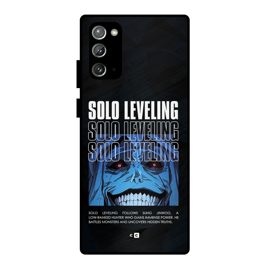 Solo Leveling Typo Metal Back Case for Galaxy Note 20