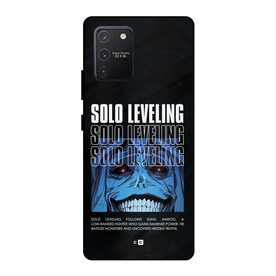 Solo Leveling Typo Metal Back Case for Galaxy S10 Lite