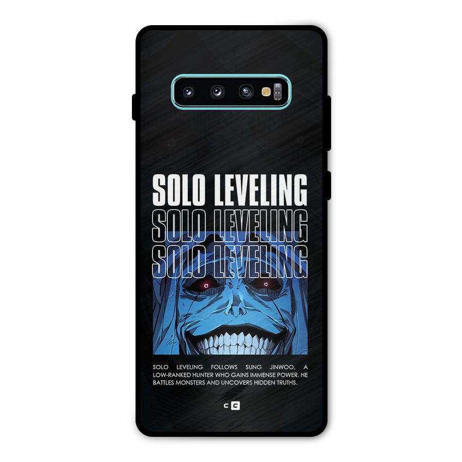 Solo Leveling Typo Metal Back Case for Galaxy S10 Plus