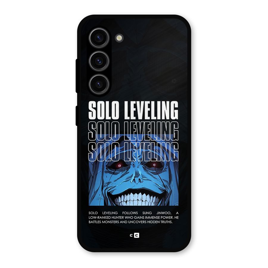 Solo Leveling Typo Metal Back Case for Galaxy S23