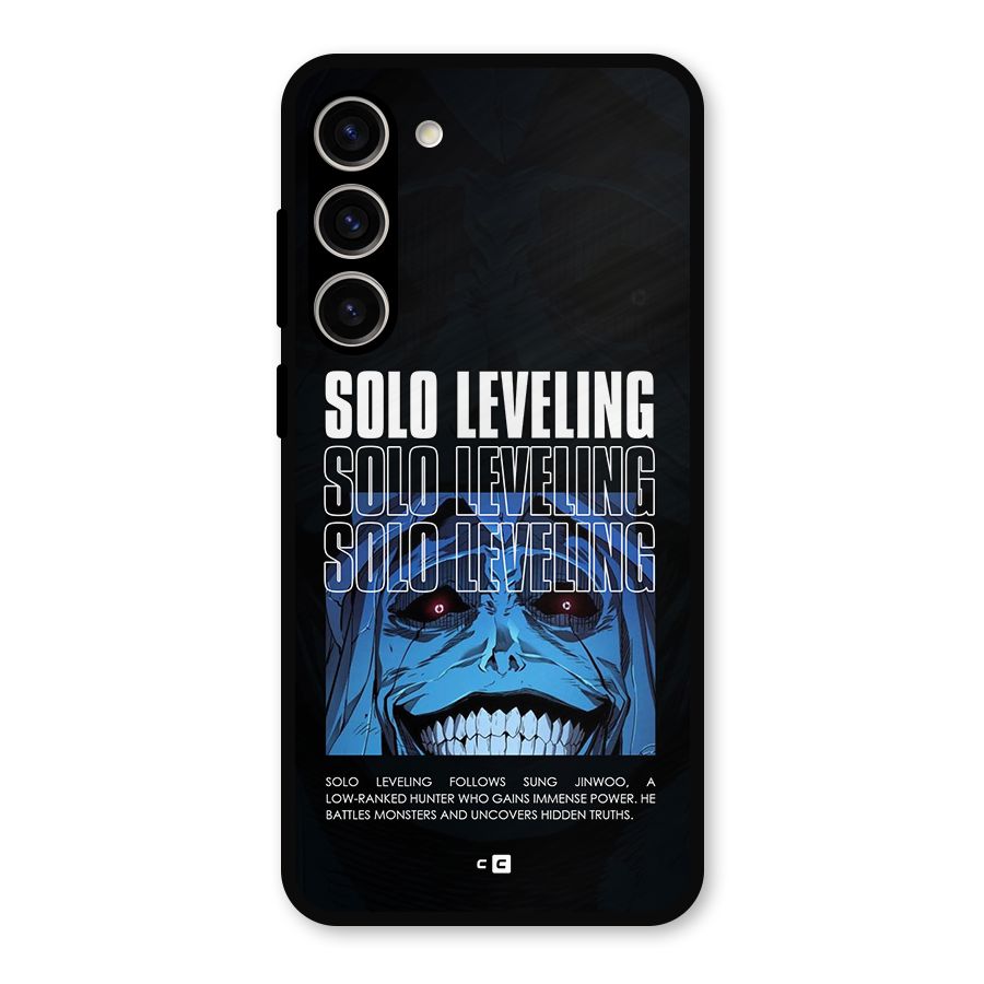Solo Leveling Typo Metal Back Case for Galaxy S23 Plus