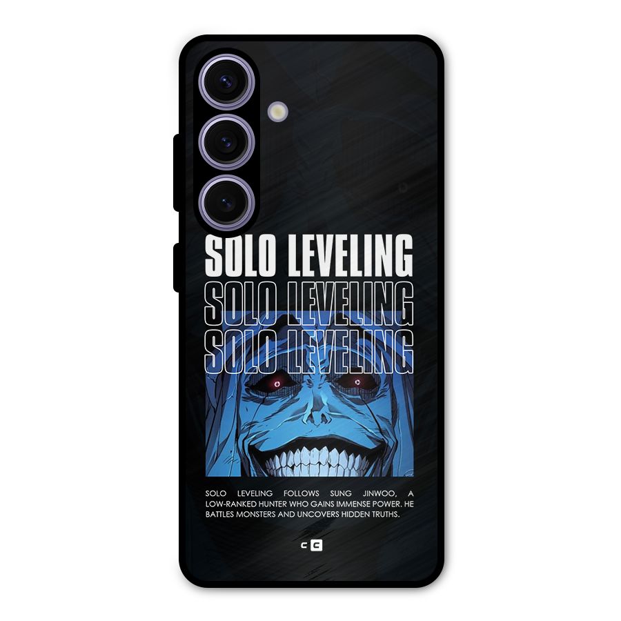 Solo Leveling Typo Metal Back Case for Galaxy S24