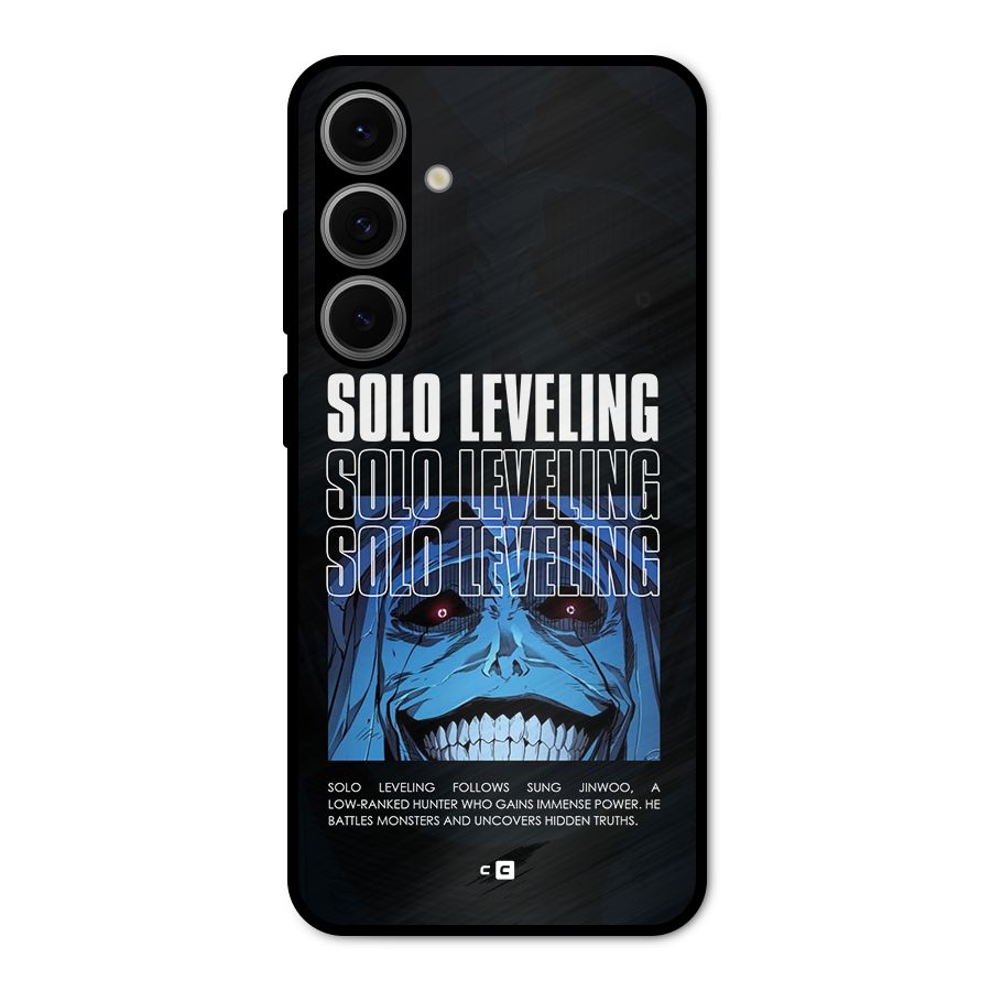 Solo Leveling Typo Metal Back Case for Galaxy S24 FE