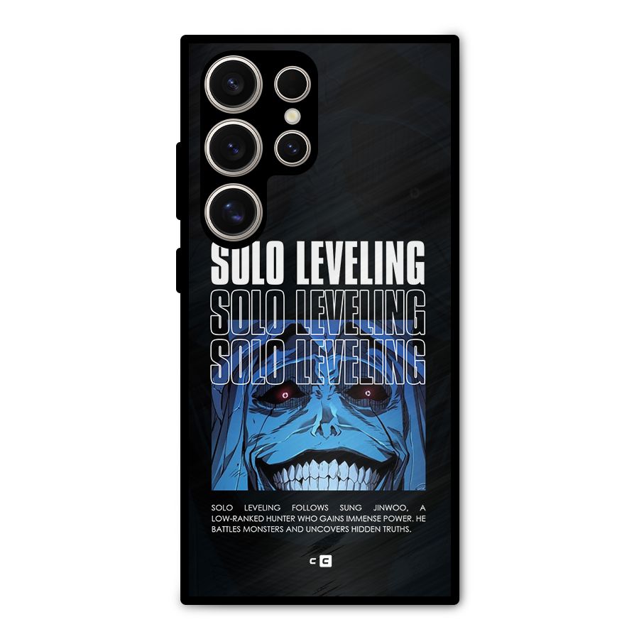 Solo Leveling Typo Metal Back Case for Galaxy S24 Ultra