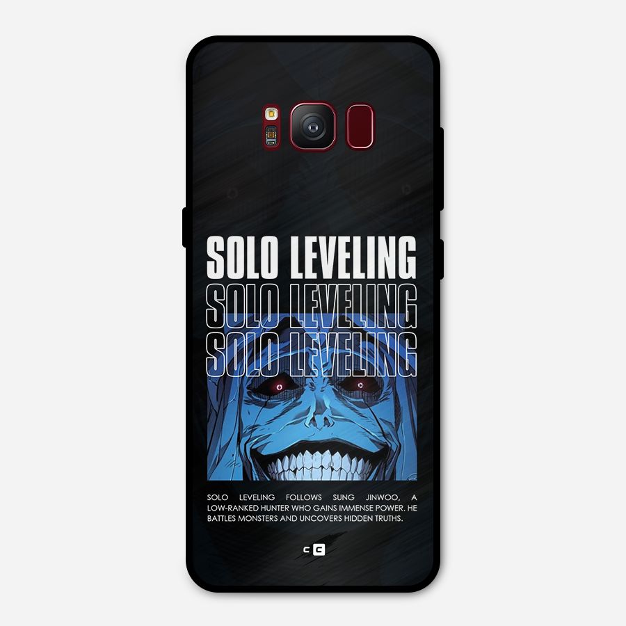 Solo Leveling Typo Metal Back Case for Galaxy S8
