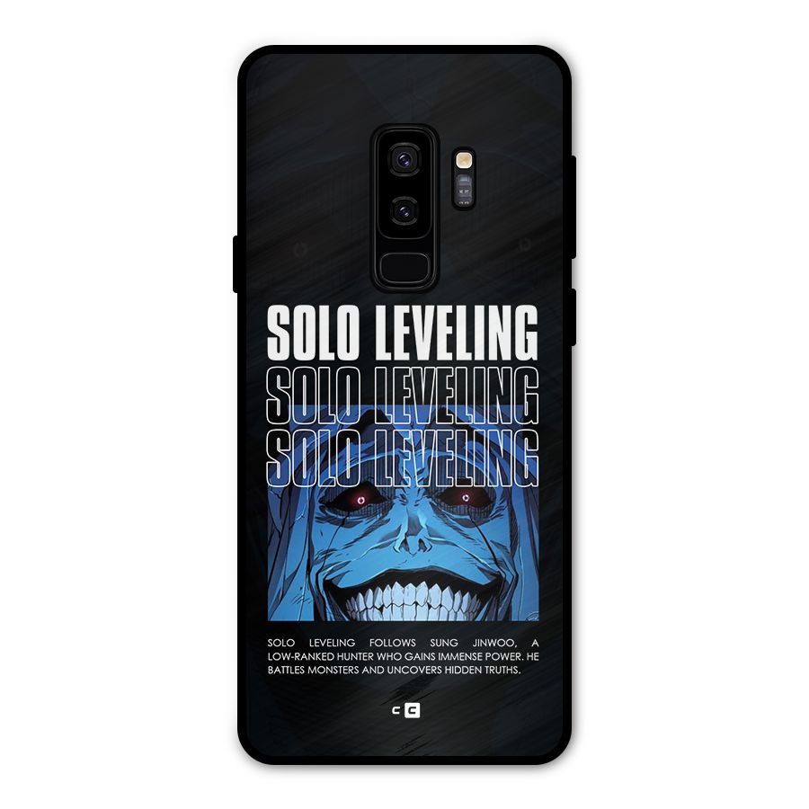 Solo Leveling Typo Metal Back Case for Galaxy S9 Plus