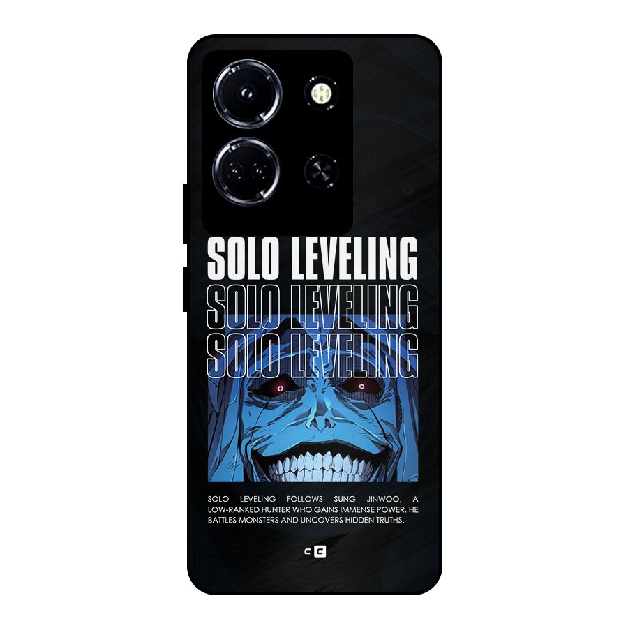 Solo Leveling Typo Metal Back Case for Infinix Note 30 5G