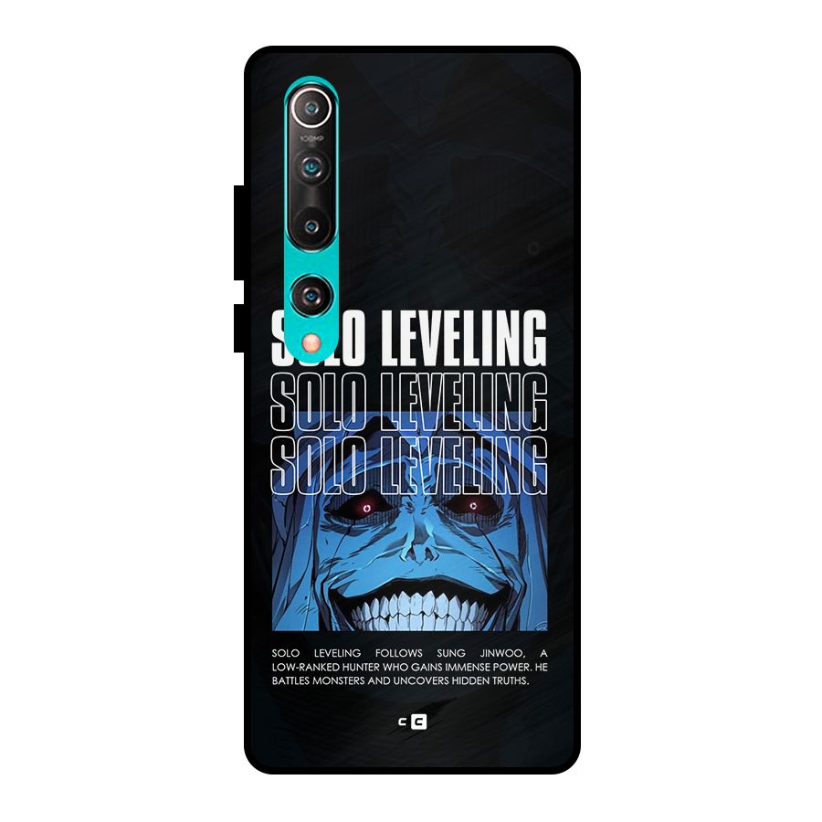Solo Leveling Typo Metal Back Case for Mi 10