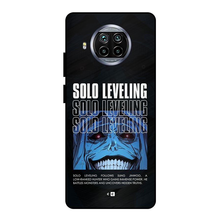 Solo Leveling Typo Metal Back Case for Mi 10i