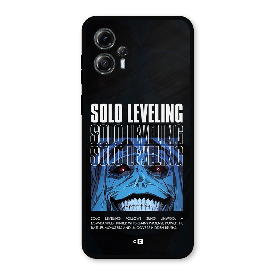 Solo Leveling Typo Metal Back Case for Moto G13