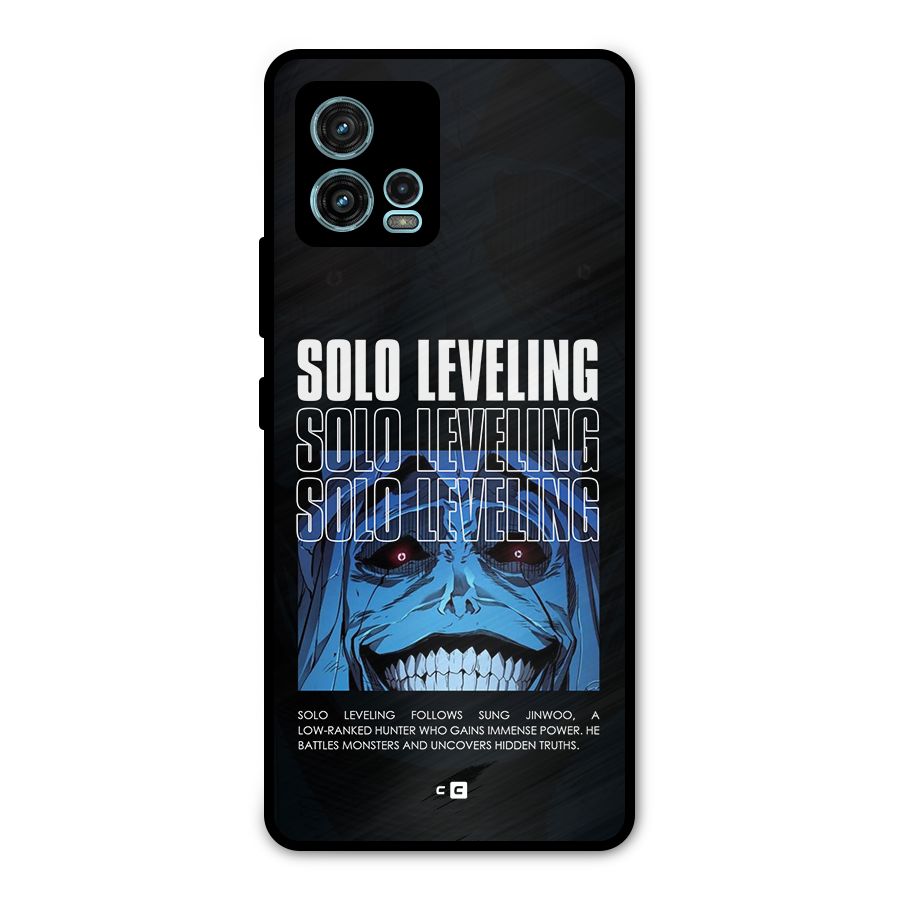 Solo Leveling Typo Metal Back Case for Moto G72