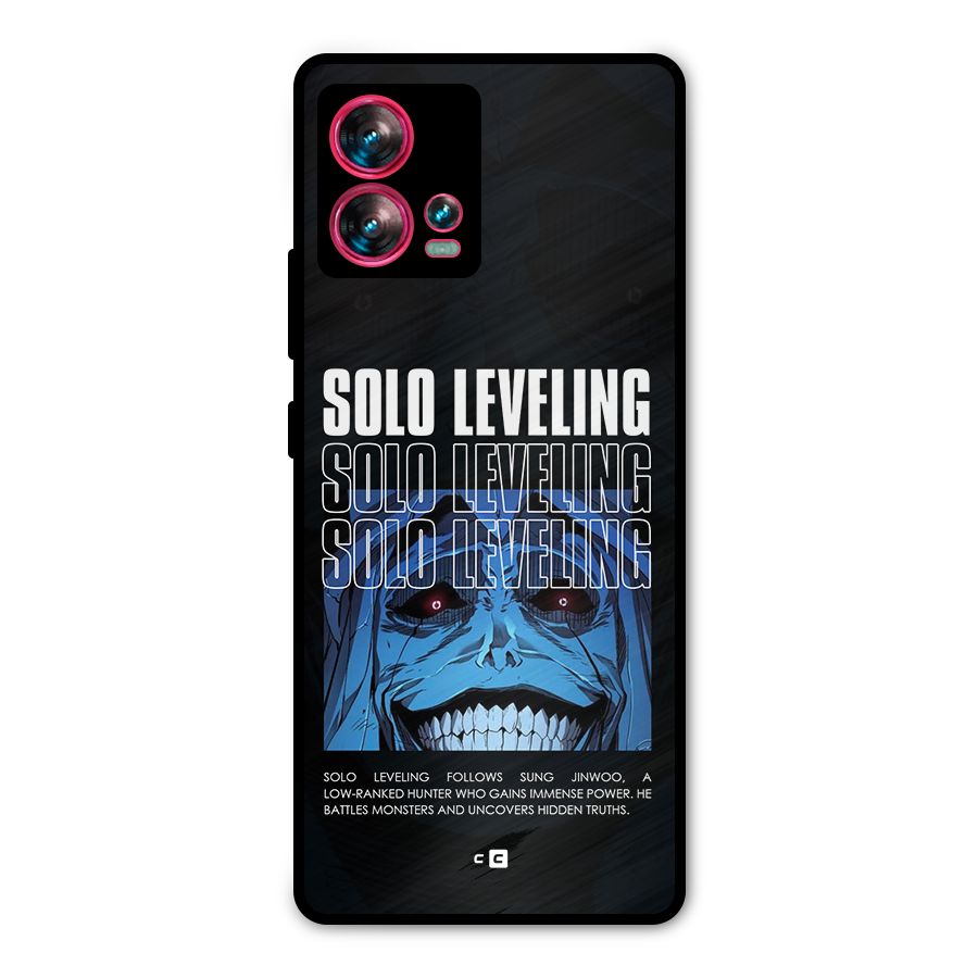 Solo Leveling Typo Metal Back Case for Motorola Edge 30 Fusion