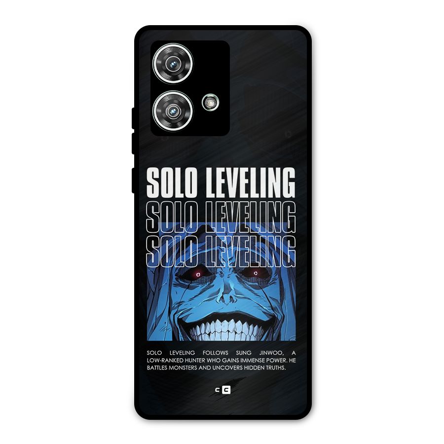 Solo Leveling Typo Metal Back Case for Motorola Edge 40 Neo