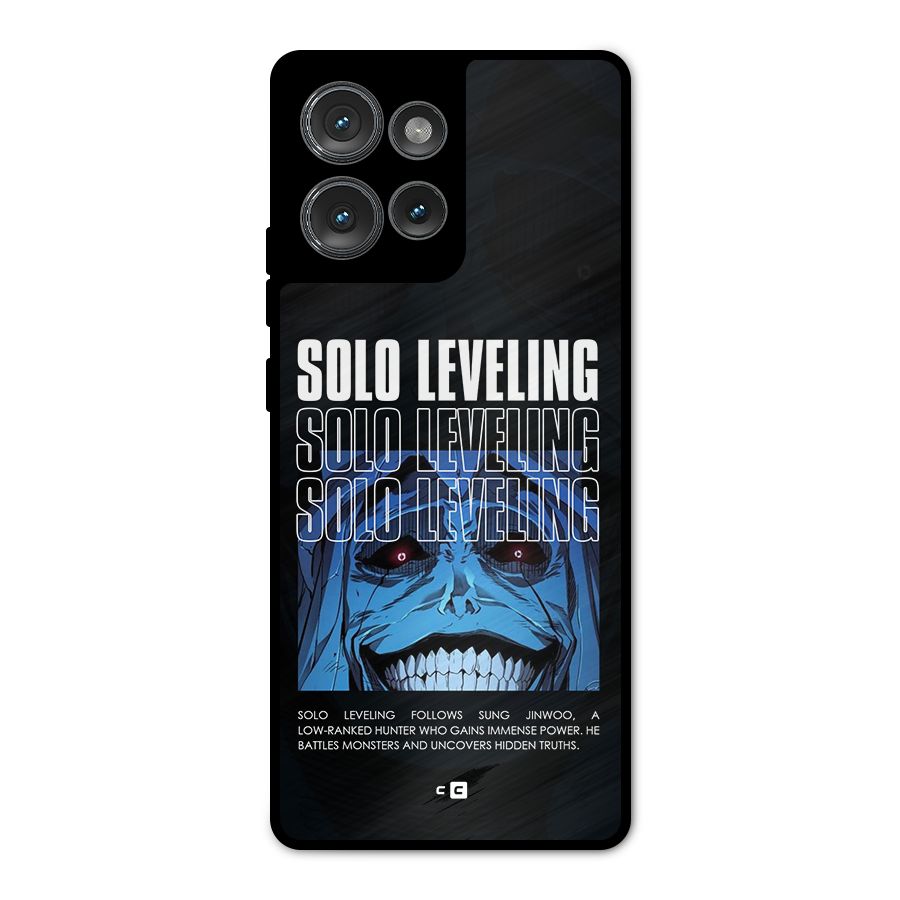 Solo Leveling Typo Metal Back Case for Motorola Edge 50