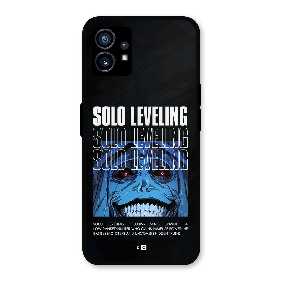 Solo Leveling Typo Metal Back Case for Nothing Phone 1