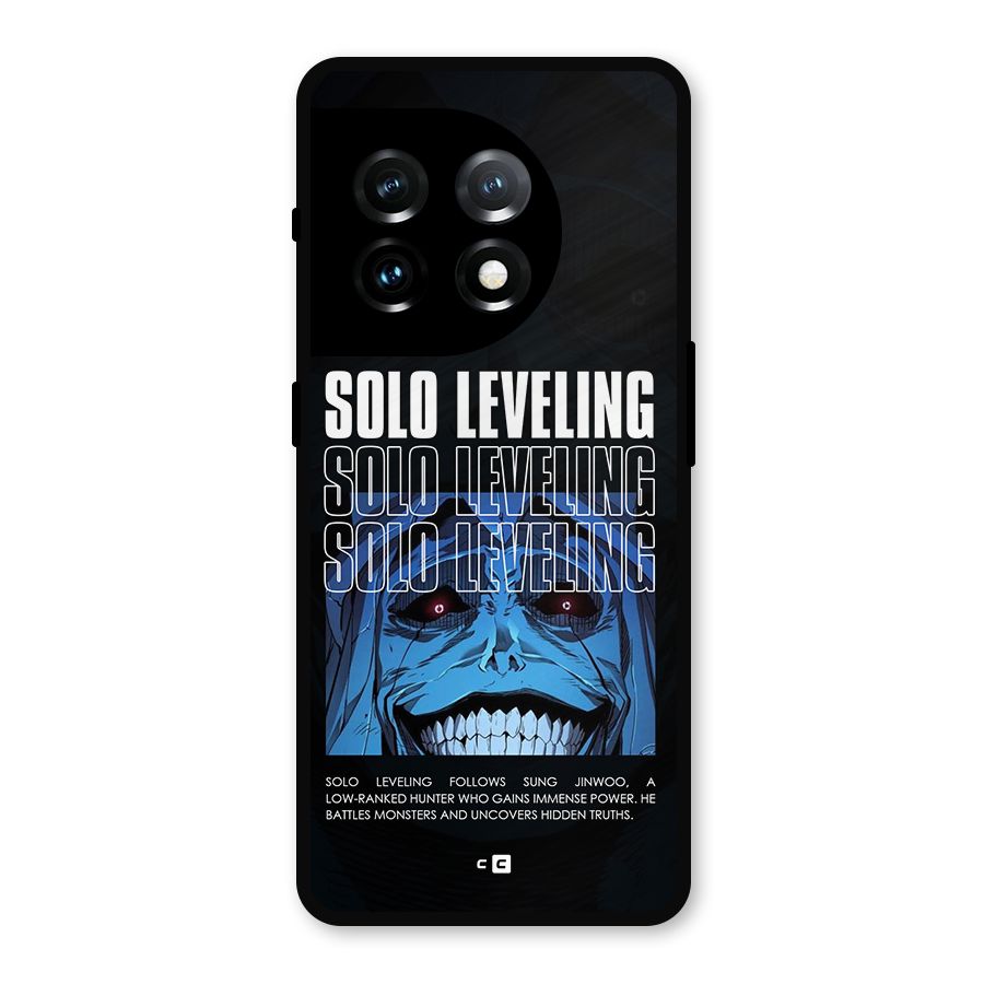 Solo Leveling Typo Metal Back Case for OnePlus 11