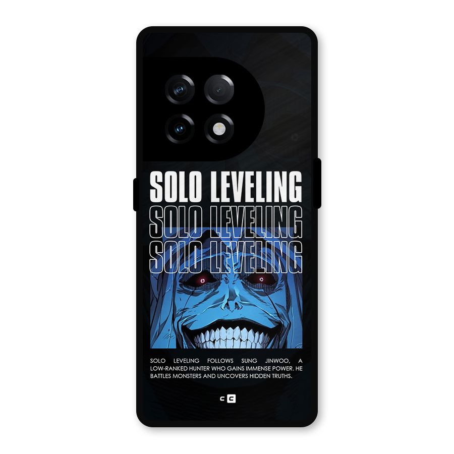 Solo Leveling Typo Metal Back Case for OnePlus 11R