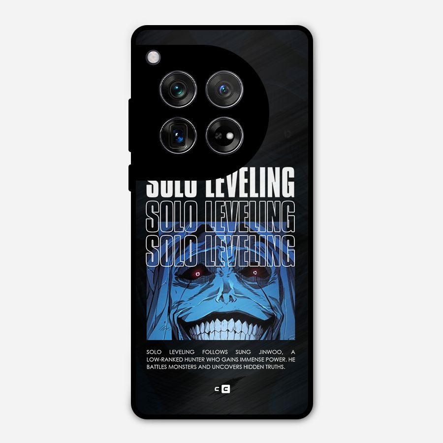 Solo Leveling Typo Metal Back Case for OnePlus 12