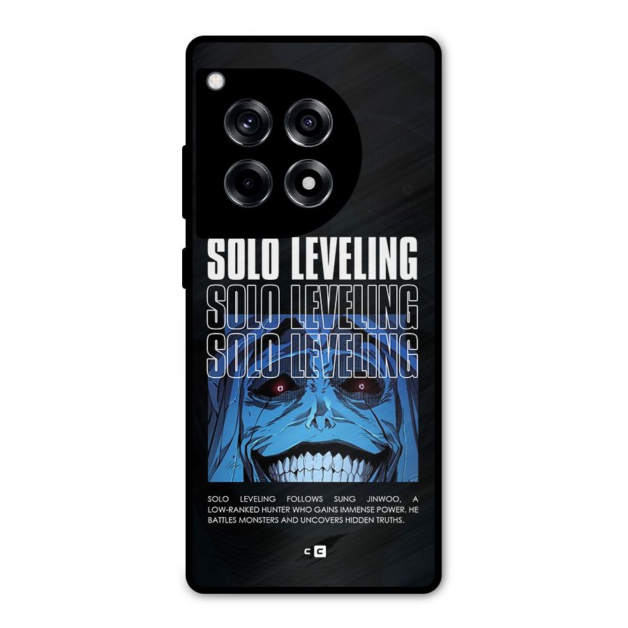Solo Leveling Typo Metal Back Case for OnePlus 12R