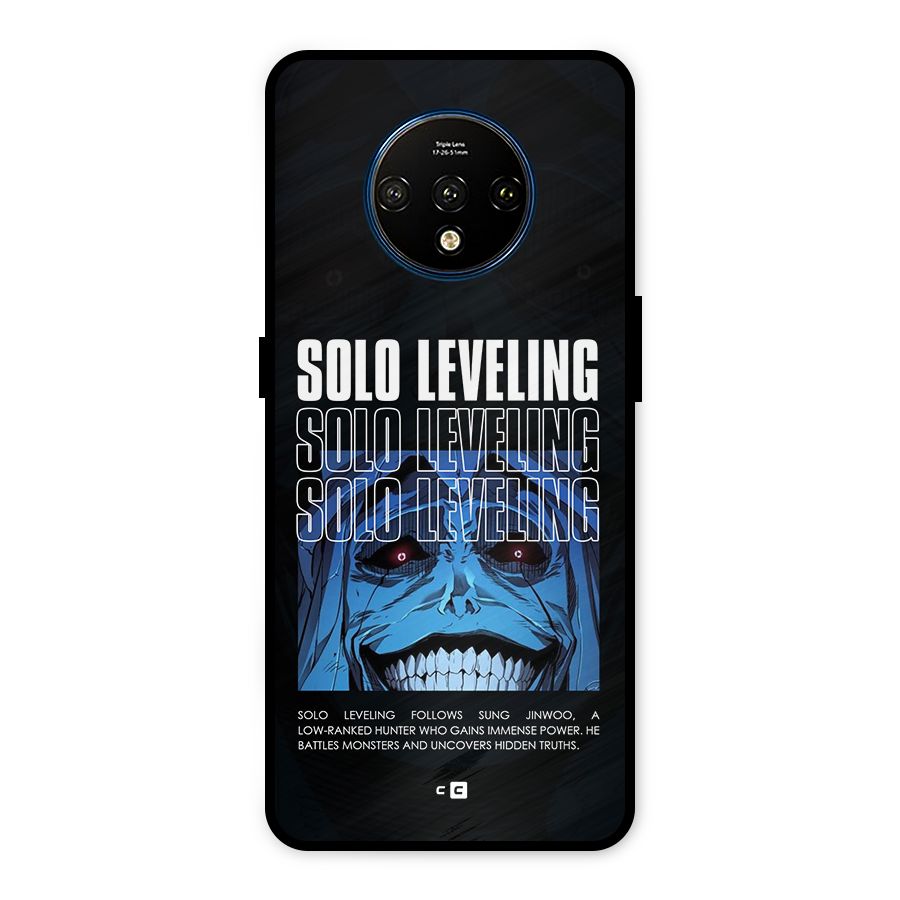 Solo Leveling Typo Metal Back Case for OnePlus 7T