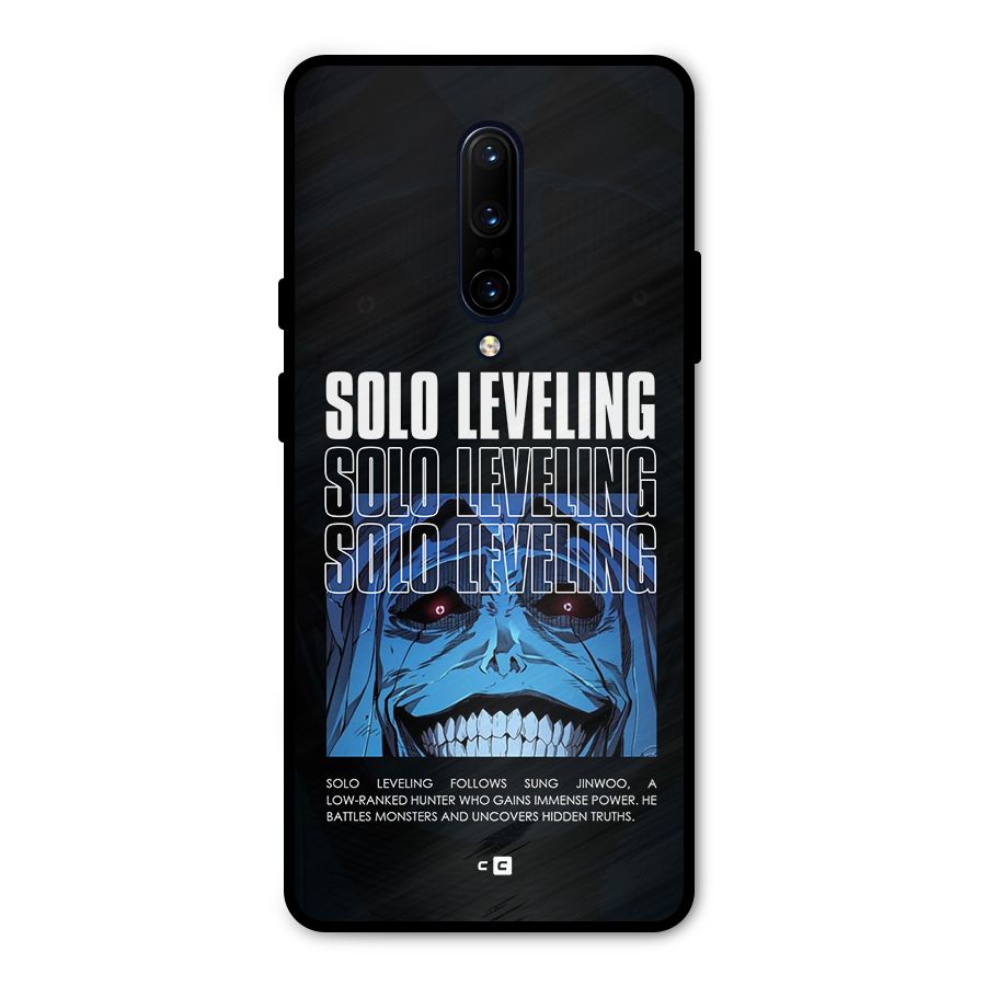 Solo Leveling Typo Metal Back Case for OnePlus 7 Pro