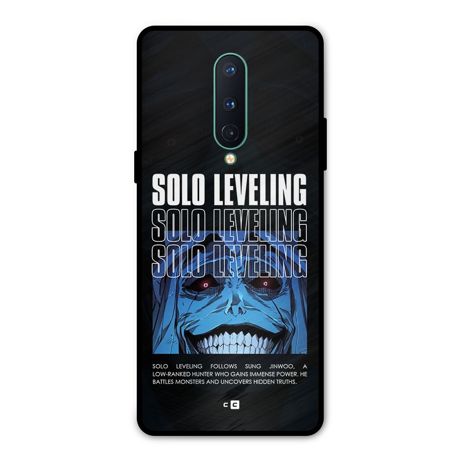 Solo Leveling Typo Metal Back Case for OnePlus 8