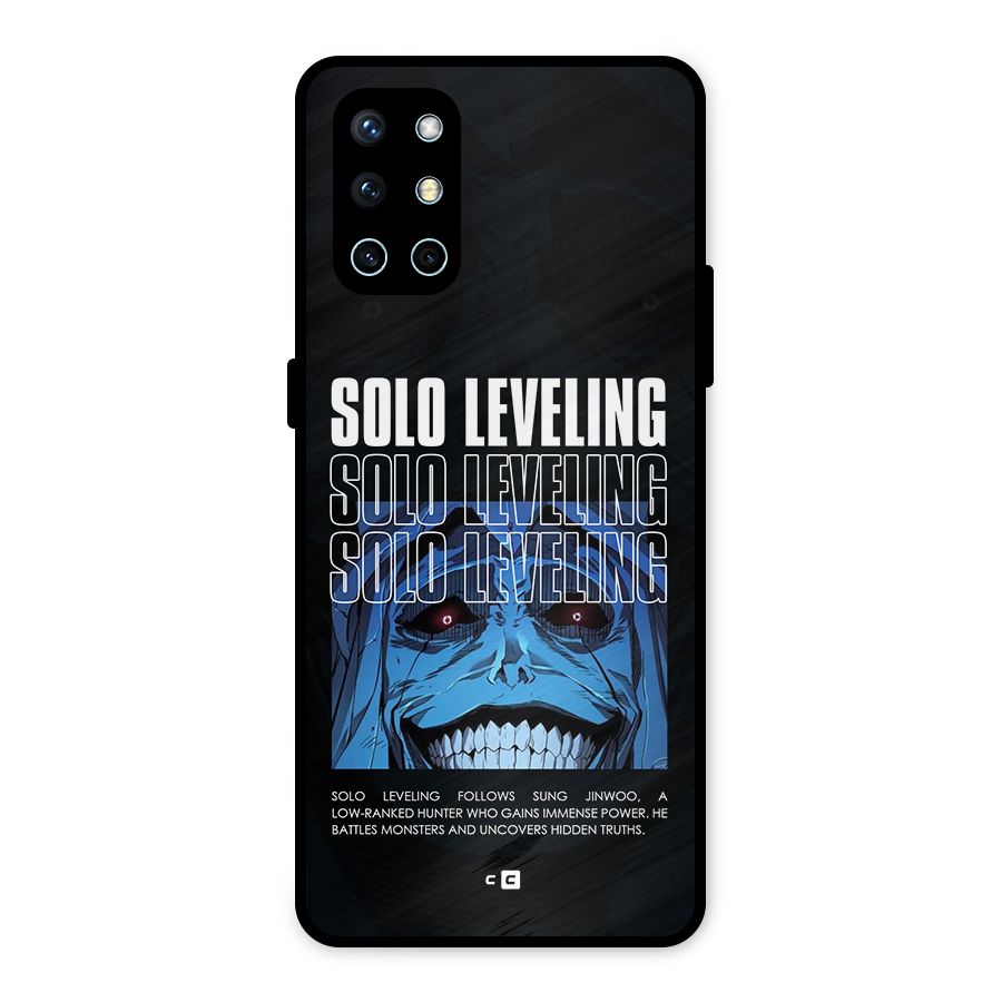 Solo Leveling Typo Metal Back Case for OnePlus 9R