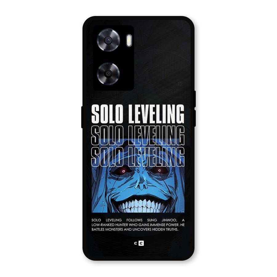 Solo Leveling Typo Metal Back Case for OnePlus Nord N20 SE