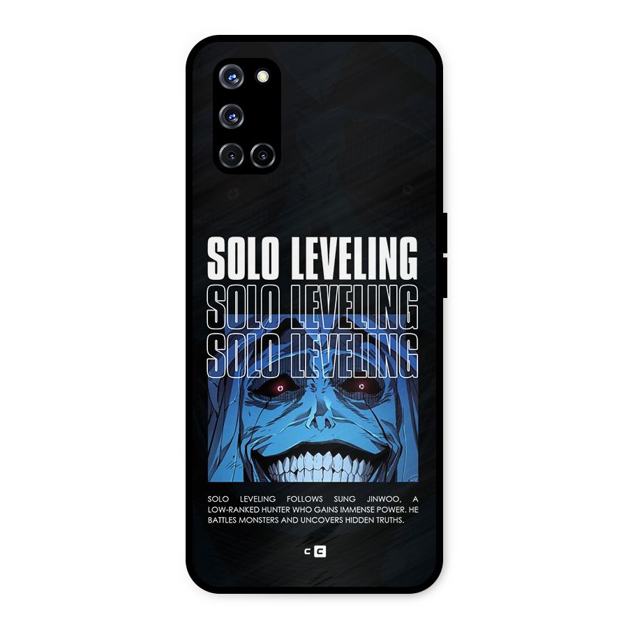 Solo Leveling Typo Metal Back Case for Oppo A52