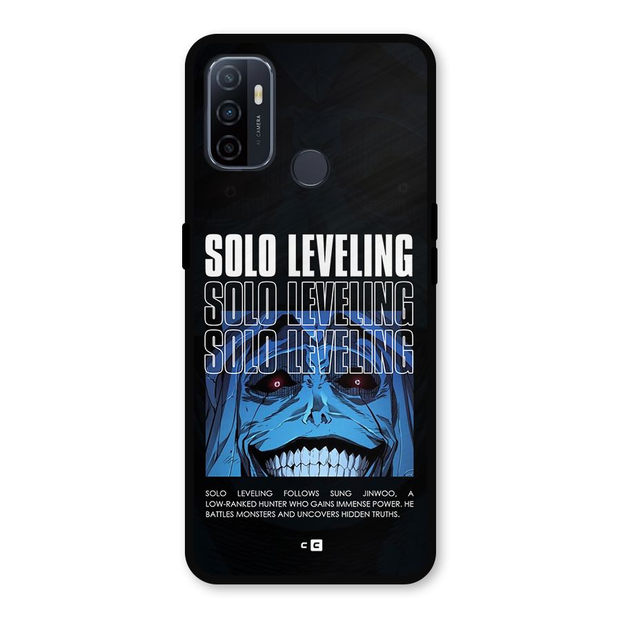Solo Leveling Typo Metal Back Case for Oppo A53