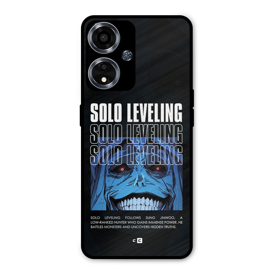 Solo Leveling Typo Metal Back Case for Oppo A59