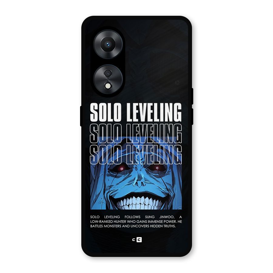 Solo Leveling Typo Metal Back Case for Oppo A78