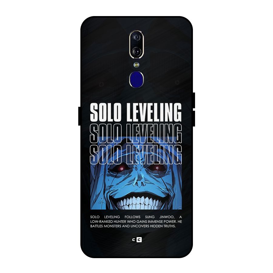 Solo Leveling Typo Metal Back Case for Oppo F11