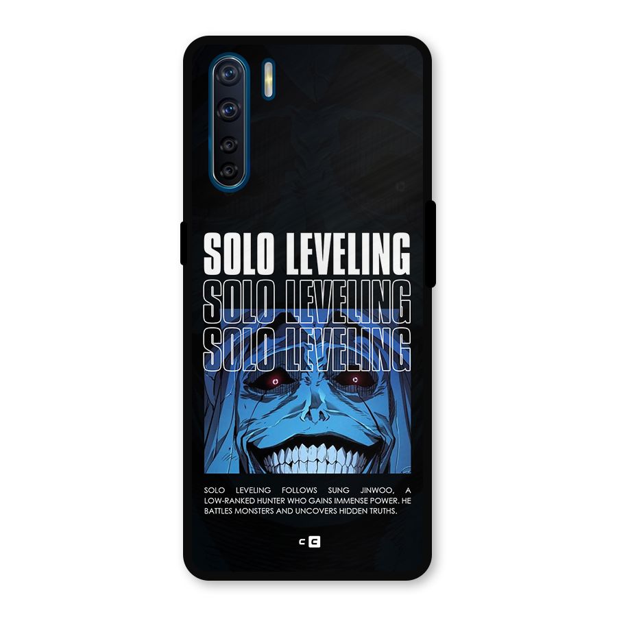 Solo Leveling Typo Metal Back Case for Oppo F15