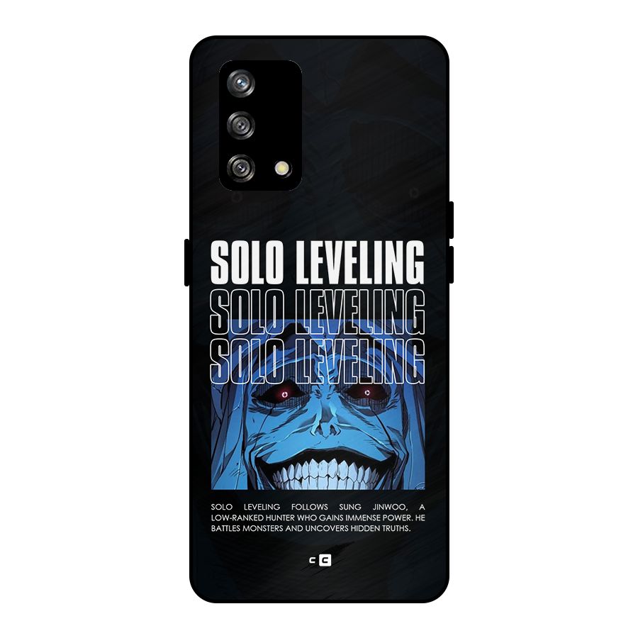 Solo Leveling Typo Metal Back Case for Oppo F19