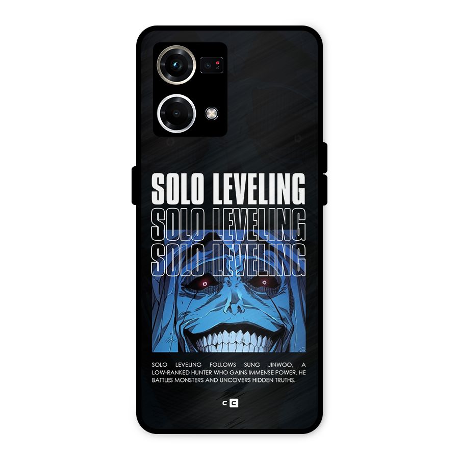 Solo Leveling Typo Metal Back Case for Oppo F21 Pro 4G